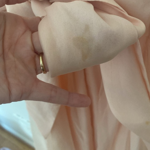 Couture linen and silk vintage gown - Picture 6 of 12